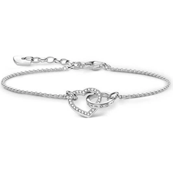 Thomas Sabo Together Small Heart Bracelet - Silver/Transparent