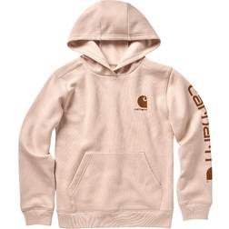 Carhartt Kid's Logo Pullover Hoodie - Brown Light