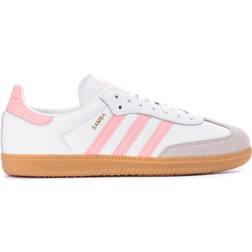 adidas Junior Samba OG - White/Semi Pink Spark/Gum