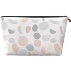 Crywmqq Dots Print Cosmetic Bag - Silver