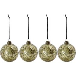 House Doctor Chosen Gold Christmas Tree Ornament 8cm 4pcs