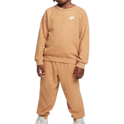 Nike Little Kid's Sportswear Cable Knit Set - Flax (86M522-J1G)