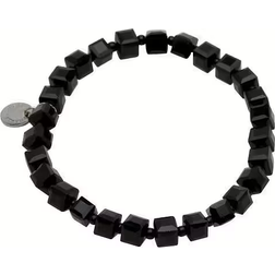 Pearls for Girls Elastic Bracelet - Black/Silver