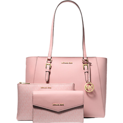 Michael Kors Charlotte Large Saffiano Leather 3 In 1 Tote Bag - Powder Blush