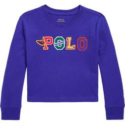 Polo Ralph Lauren Kid's Cropped T-shirt- Blue