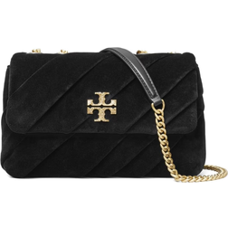 Tory Burch Small Kira Draped Velvet Convertible Shoulder Bag - Black