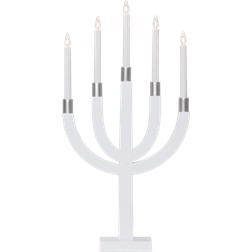Star Trading Elias White/Silver Candle Bridge 35cm