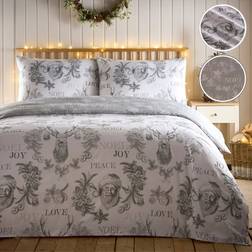 Charlotte Thomas Santa Joy Duvet Cover Grey (230x220cm)