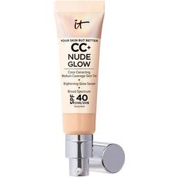 IT Cosmetics CC+ Nude Glow Lightweight Foundation + Glow Serum SPF40 Deep