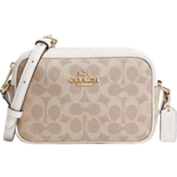 Coach Mini Jamie Camera Bag In Signature Canvas - Gold/Sand/Chalk