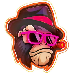 Forever Gangsta Monkey Multicolor Väggarmatur