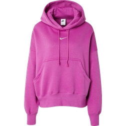 Nike Felpa Phoenix Fleece - Fucsia/Bianco