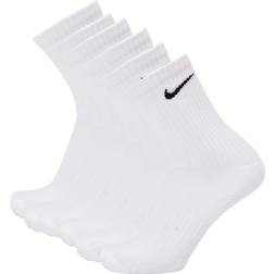 Nike Everyday Cushioned Training Crew Socks 6-pack - White/Black