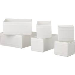 Ikea Skubb White Staukasten 6Stk.