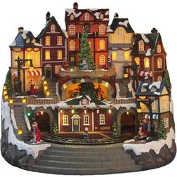 Christmas Village Buildings Multicolour Julpynt 35cm
