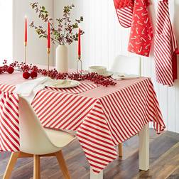 Catherine Lansfield Christmas Candy Cane Bordsduk Röd, Vit (229x137cm)