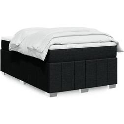 vidaXL Med Madras 120x190 cm Stof Sort Kontinentalseng