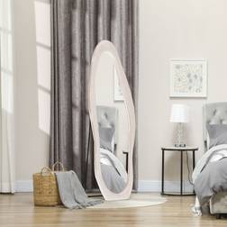 Metro Lane Dayquan Manufactured Wood Wavy 160cm H X 50cm W X 4cm D Floor Mirror