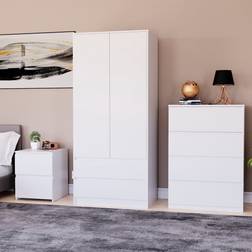 Brayden Studio Bernace 3 Piece Bedroom Set - White