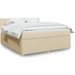 vidaXL Box Spring Con Colchón Tela 180x200 cm Cama Continental