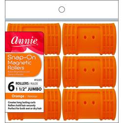 Annie Jumbo Hair Rollers Orange 6-pack