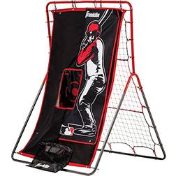 Franklin Sports Baseball Pitching Target and Rebounder Net 2-in-1 Switch Hitter Pitch Trainer Pitchback Net Pitching Target with Hitter Strikezone