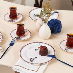 Karaca Nakkas 24-Piece Porcelain Dinner Set