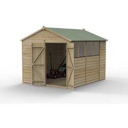 Forest Garden Beckwood 8x10 Apex Shed Double Doors (Building Area )