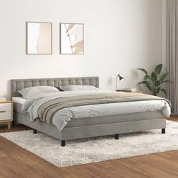 vidaXL mit Matratze 180x200 cm Samt Boxspringbett