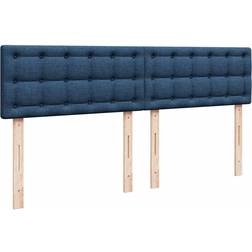 vidaXL Box Spring Con Colchón Tela Azul 180x200 cm Cama Continental