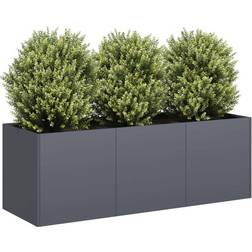 vidaXL Plantekasse Antracitgrå 120x40x40 cm Koldvalset Stål Højbed