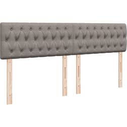 vidaXL Ramsäng Med Madrass 180x200 cm Taupe Kontinentalsäng