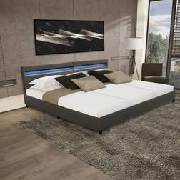 Home Deluxe LED Nube 270 x 200 cm Dunkelgrau Verstellbares Bett