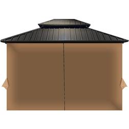 Aoodor Gazebo Curtain Replacement 10' x 12' Patio