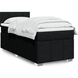 vidaXL Mit Matratze Schwarz 100x200 cm Boxspringbett
