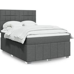 vidaXL 3291692 Dark Grey Frame Bed 140x200cm
