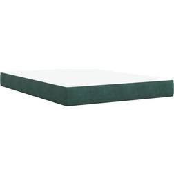 vidaXL Ramsäng Med Madrass Mörkgrön 160x200 cm Kontinentalsäng