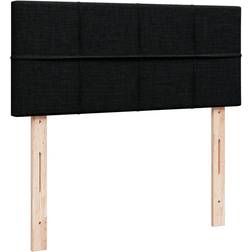 vidaXL Ramsäng Med Madrass Svart 120x200 cm Tyg Kontinentalsäng