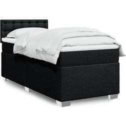 vidaXL Med Madras 90x190 cm Stof Sort Kontinentalseng