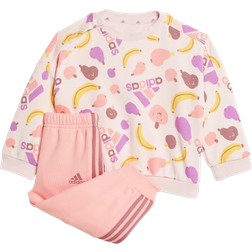 adidas Essentials Allover Print Jogger Set Sandy Pink 18-24M