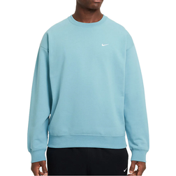 Nike Solo Swoosh Men's Fleece Crew - Denim Turquoise/White