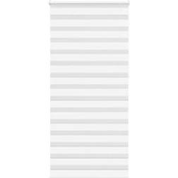 vidaXL Rullgardin Zebra Vit 95x230 cm Tyg 95x230 cm