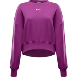 NIKE Sportswear Phoenix Fleece Women's Over Oversized Crew Neck Sweatshirt - Hot Fuchsia/Sail