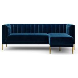 Dunelm Bellamy Navy Sofa 208cm 3 Seater