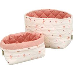 Cam Cam Copenhagen Quiltad Förvaringskorgar 2pcs Bows Korg