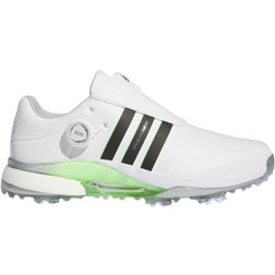 adidas Tour 360 BOA Golf Shoes White/Core Black/Green Spark IF0251 Regular Fit