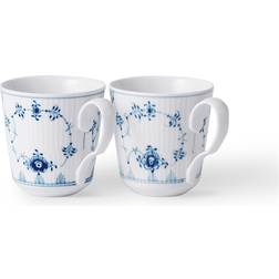 Royal Copenhagen Blue Fluted Plain Krus 28cl 2stk
