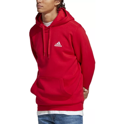 adidas Men's Feel Cozy Essentials Fleece Pullover Hoodie - Scarlet