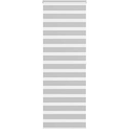 vidaXL Zebra Blind Light Grey 85x200 cm Fabric Width