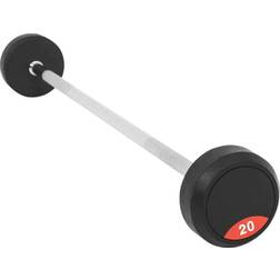 Gorilla Sports Fixed Barbells Pro Rubber 20Kg